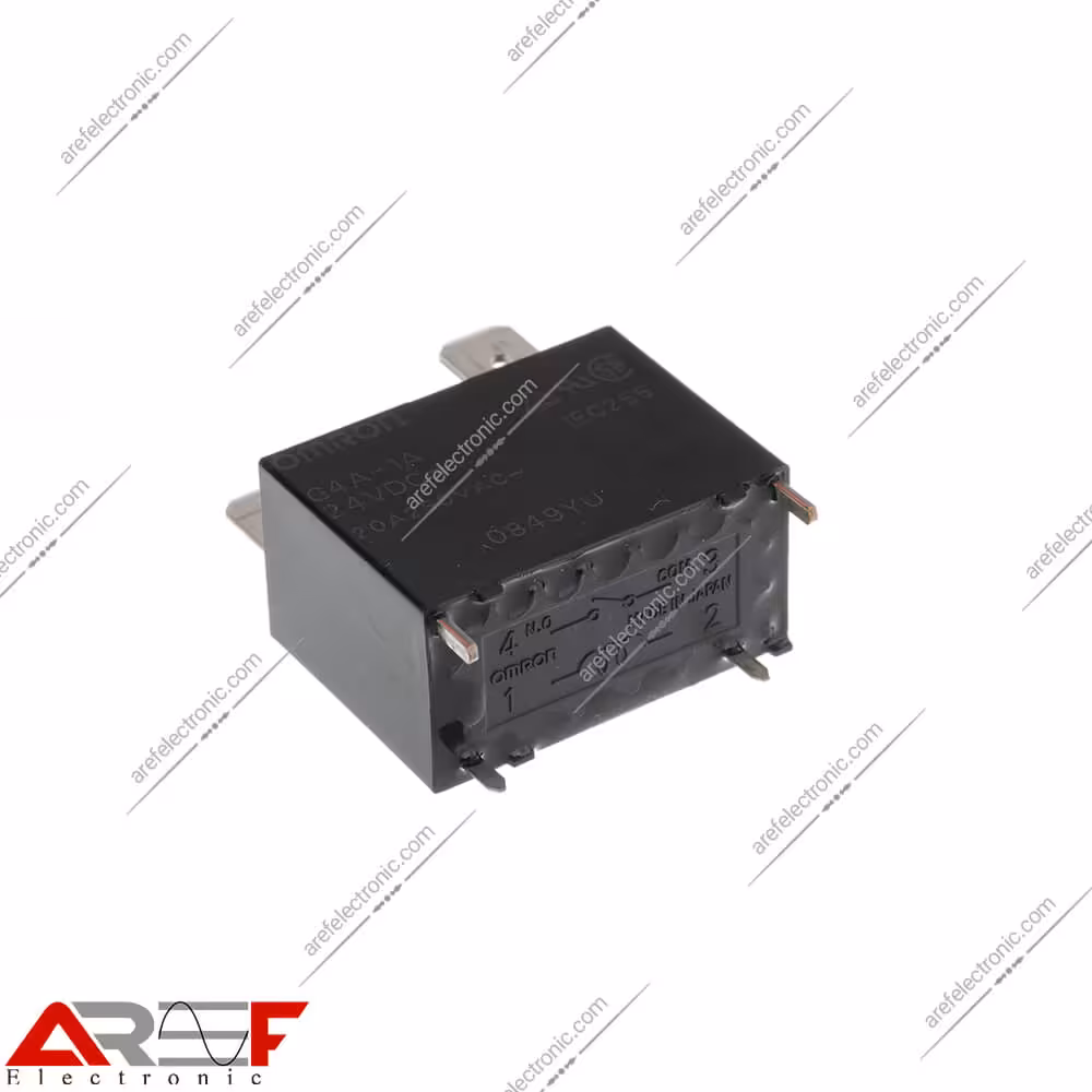 رله امرن شاخدار مدل G4A-1A دارای 24 ولت 4 پین 20 آمپر - فروشگاه عارف الکترونیک