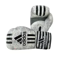 دستکش بوکس طرح دار adidas | سفید مشکی