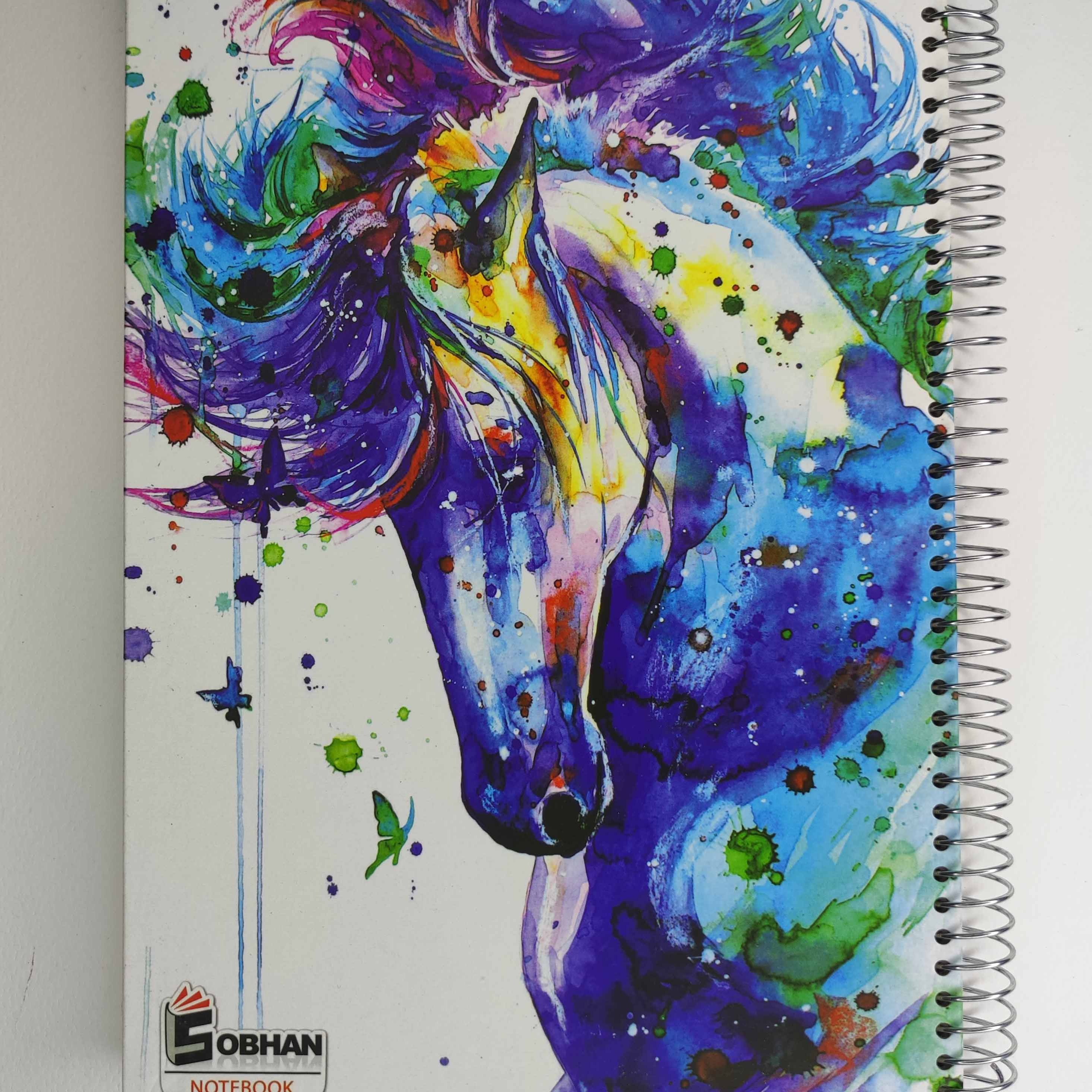 دفتر  جلد سخت سیمی 100برگ کد2