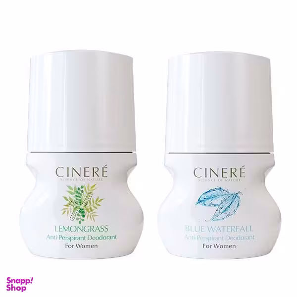 رول ضد تعریق زنانه سینره  مدل  ‌Blue Waterfall Lemongrass  حجم 50 میلی لیتر مجموعه 2 عددی