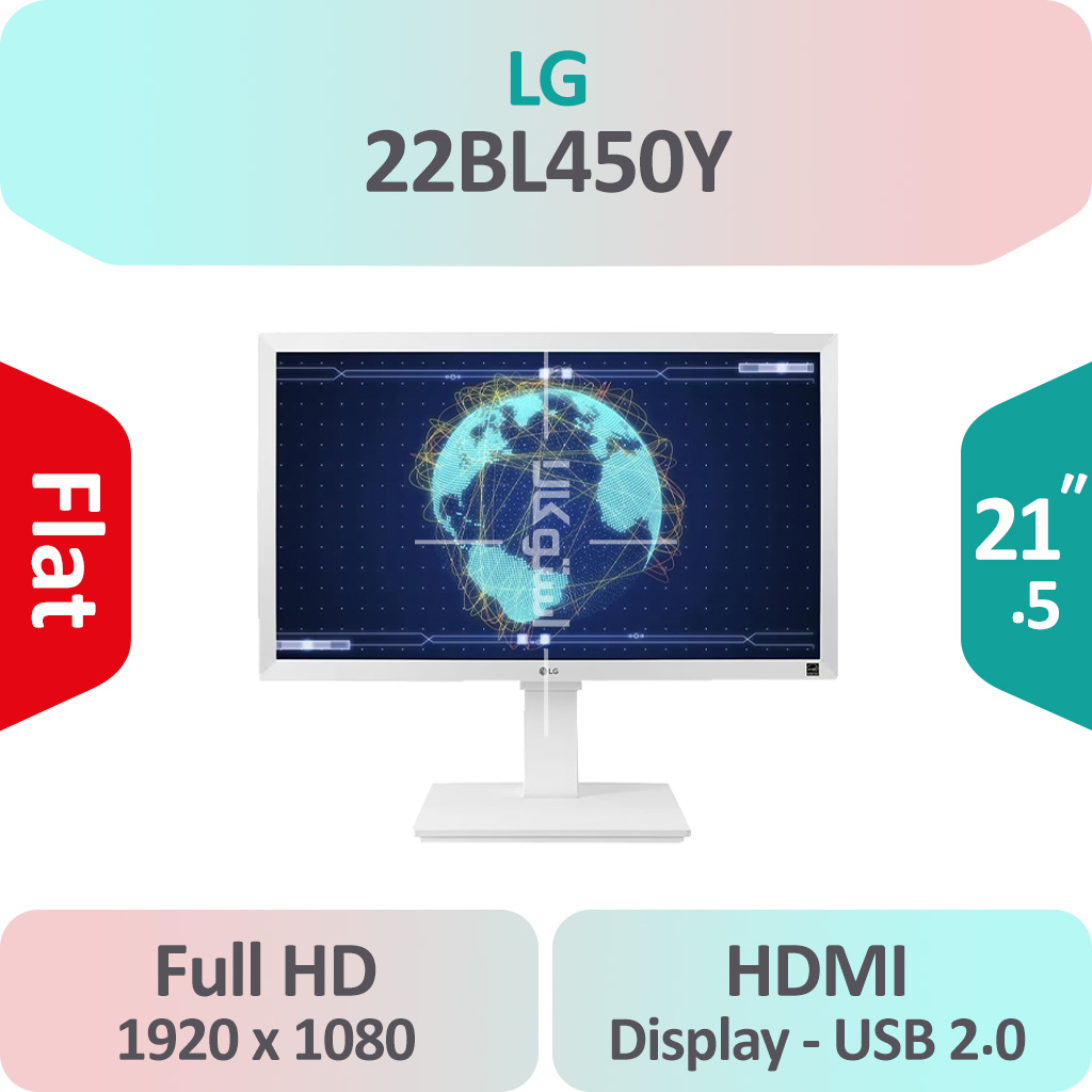 مانیتور استوک LG 22BL450Y سفید مشابه آکبند