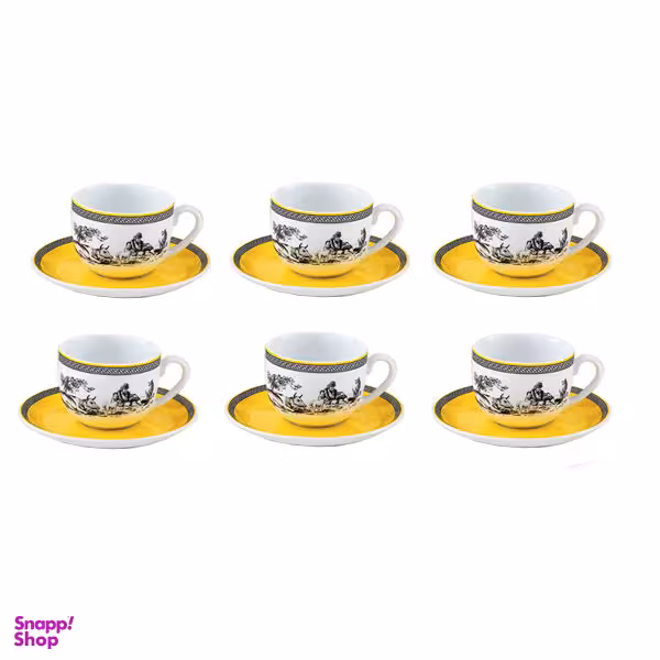 سرویس چای خوری 12 پارچه چینی زرین ایران (Zarrin Iran) مدل 006