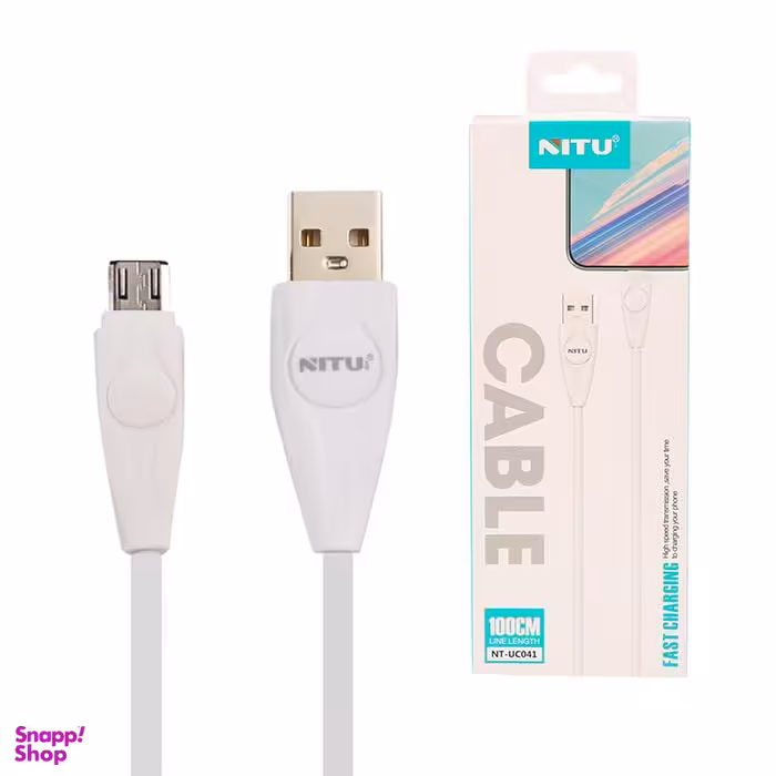 کابل 2.4 آمپر USB به micro-usb نیتو (Nitu) مدل UC41 به طول 1 متر
