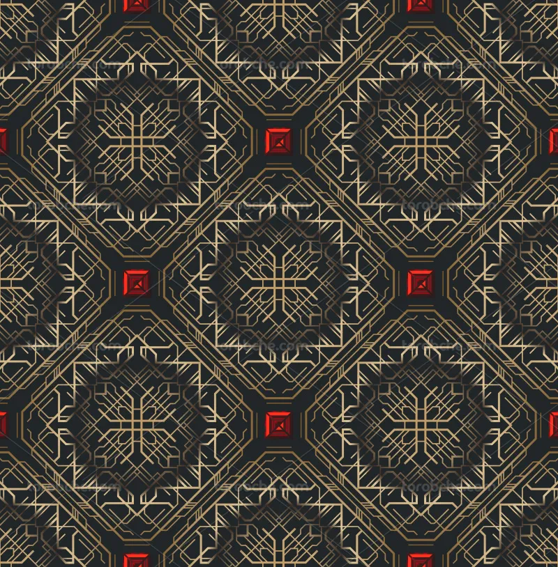 وکتور پترن لوکس طلایی و مشکی | گرافیک با طعم تربچه