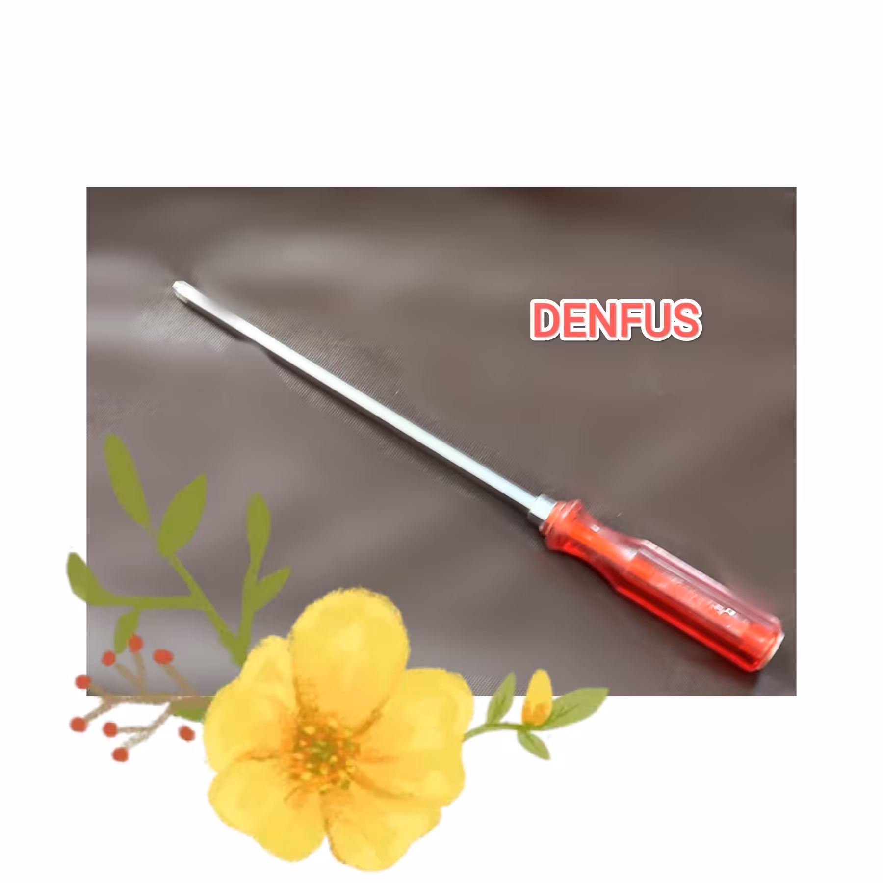 پیچ گوشتی بلند چهارسو آچار گیر و ضربه ای