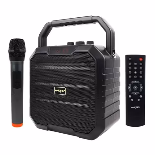 اسپیکر بلوتوثی رم و فلش خور W-King K1S + میکروفون و ریموت کنترل