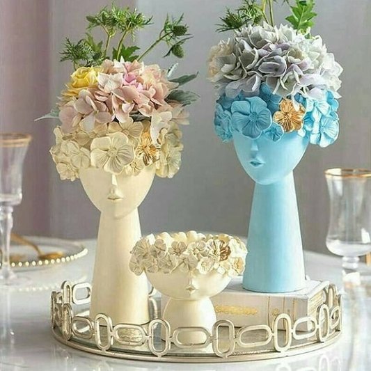 گلدان شیک گل به سر سایز2(هزینه ارسال به عهده مشتری میباشد)