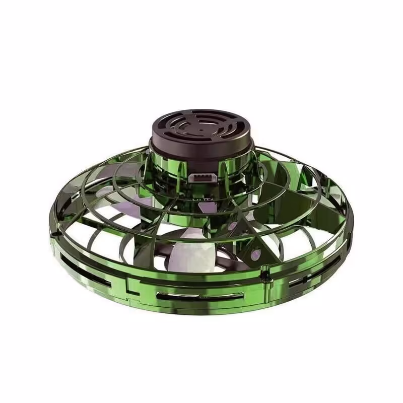 اسپینر پرنده شارژی RGB دار سبز