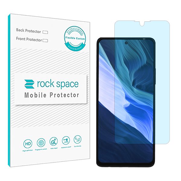 گلس اینفینیکس Note 10 مدل نانو هیدروژل آنتی بلو برند راک اسپیس کد S