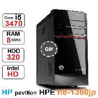 کامپیوتر hp pavilion hpe h8 core i5 3470 رم8