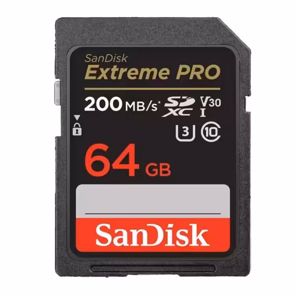 کارت حافظه SanDisk SD 64GB Extreme PRO 200MB/s