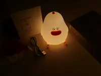 چراغ خواب کودکانه رومیزی فانتزی طرح مرغ توپل Silicon sleeping light ainova muid whlole chicken H-l-17