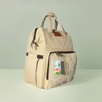 ساک حمل لوازم کودک و نوزاد کوله ای حبابی کرم طرح chicco