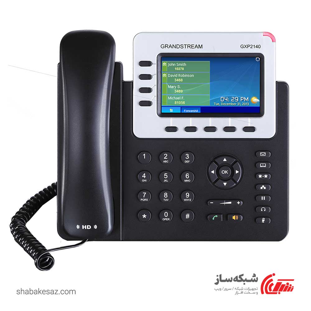 قیمت و خرید تلفن تحت شبکه گرند استریم Grandstream GXP2140 - شبکه ساز