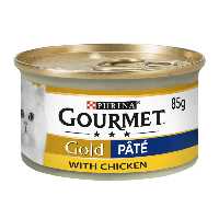 بسته 24 عددی کنسرو گورمت گلد  با طعم مرغ گربه پته  gourmet pate chicken