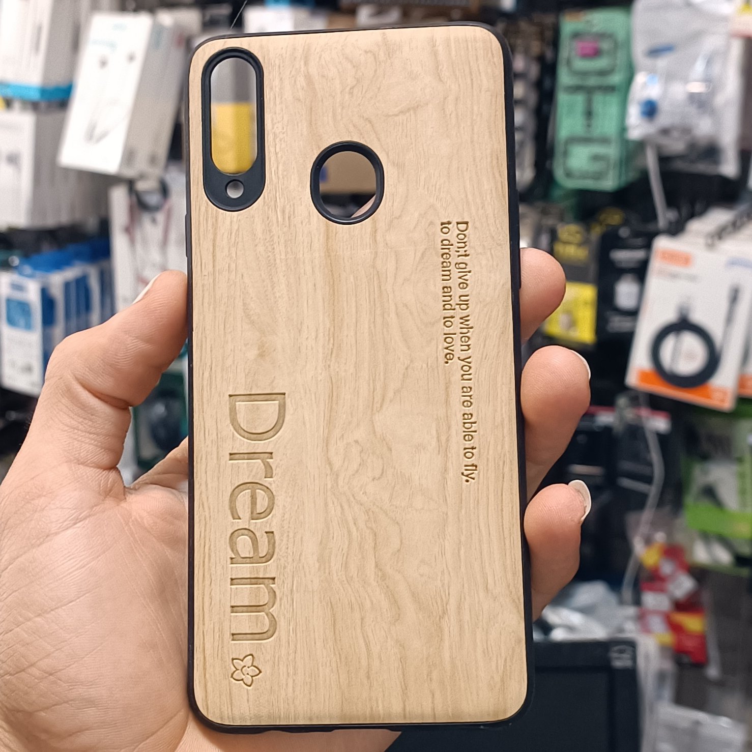 قاب گارد کاور Samsung a20s چرم چوبی سامسونگ ا بیست اس 