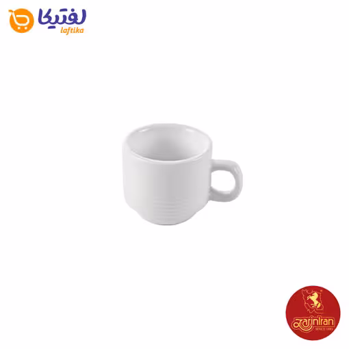 فنجان قهوه خوری 6 چینی زرین هتلی 49 سفید قطر 6.3