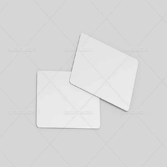 موکاپ کارت ویزیت دو رو لایه باز | گرافیک با طعم تربچه