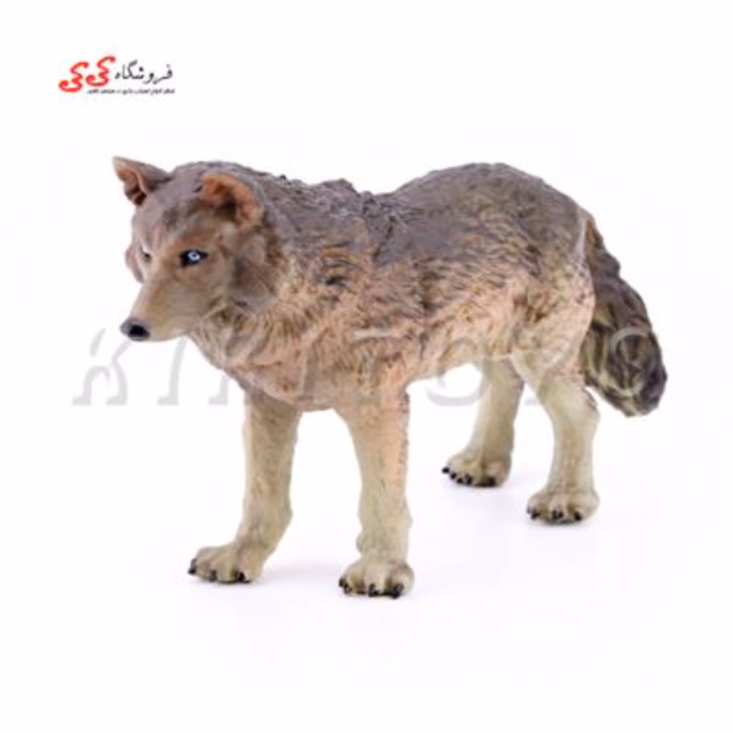 فیگور حیوانات گرگ سایز متوسط fiqure of wolf 127-589