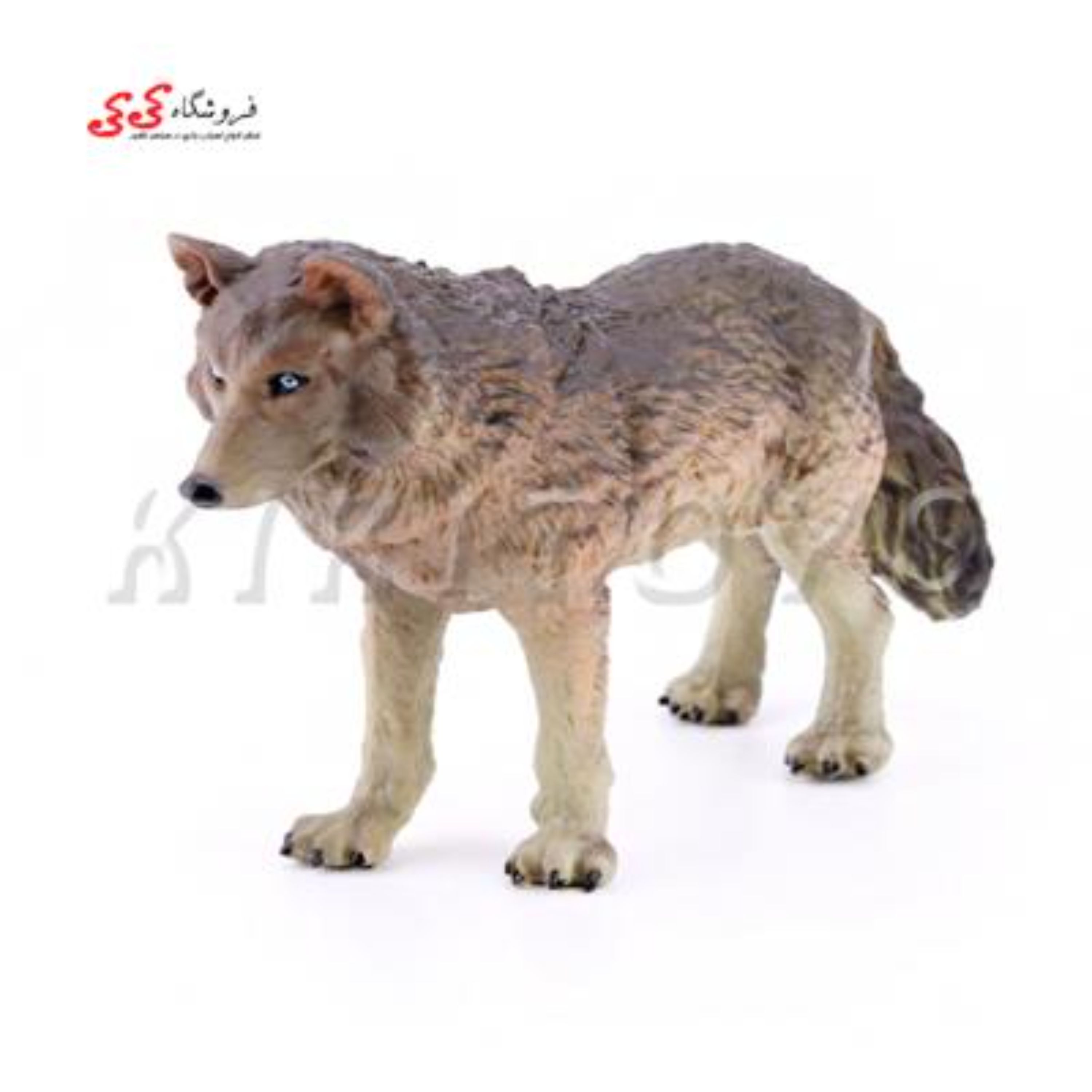 فیگور حیوانات گرگ سایز متوسط fiqure of wolf 127-589