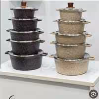 سرویس قابلمه زیو 7150 طرح پاریس zio قابلمه بزرگ سایز 32 پرفروش