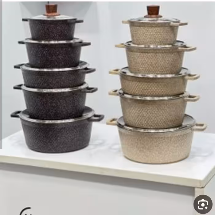 سرویس قابلمه زیو 7150 طرح پاریس zio قابلمه بزرگ سایز 32 پرفروش