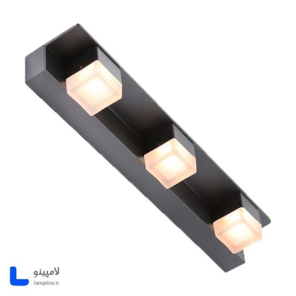 چراغ دیواری بالا آینه و بالا تابلو روشا مشکی 48 cm مدل A22-3