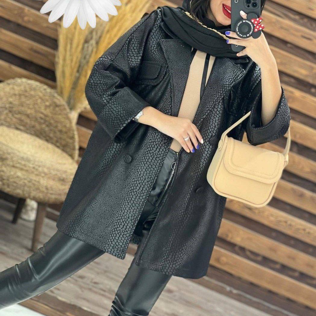 پالتو زنانه سوییت پوست ماری درجه یک فری سایز دارای رنگبندی متنوع