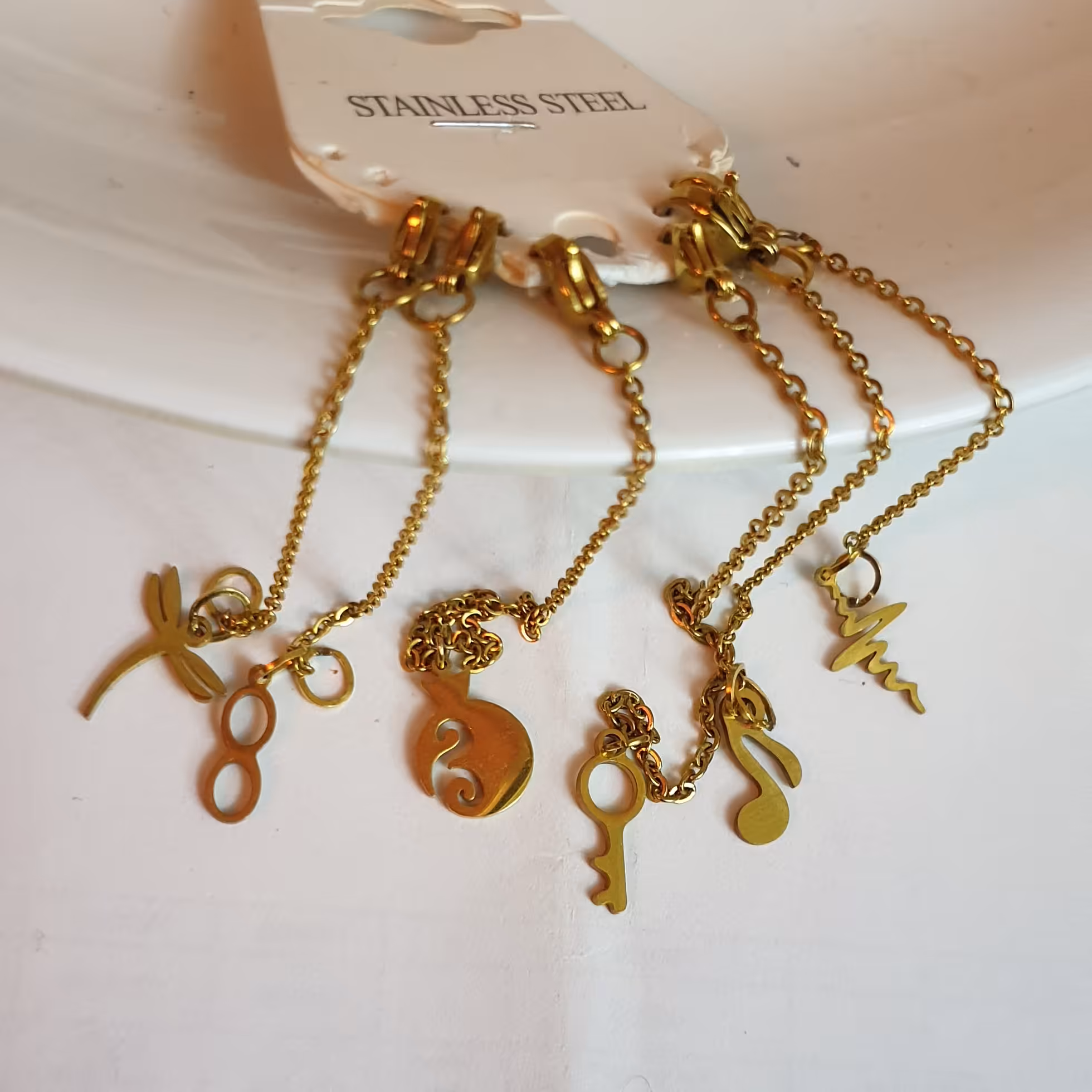 آویز ساعت رنگ ثابت استیل 