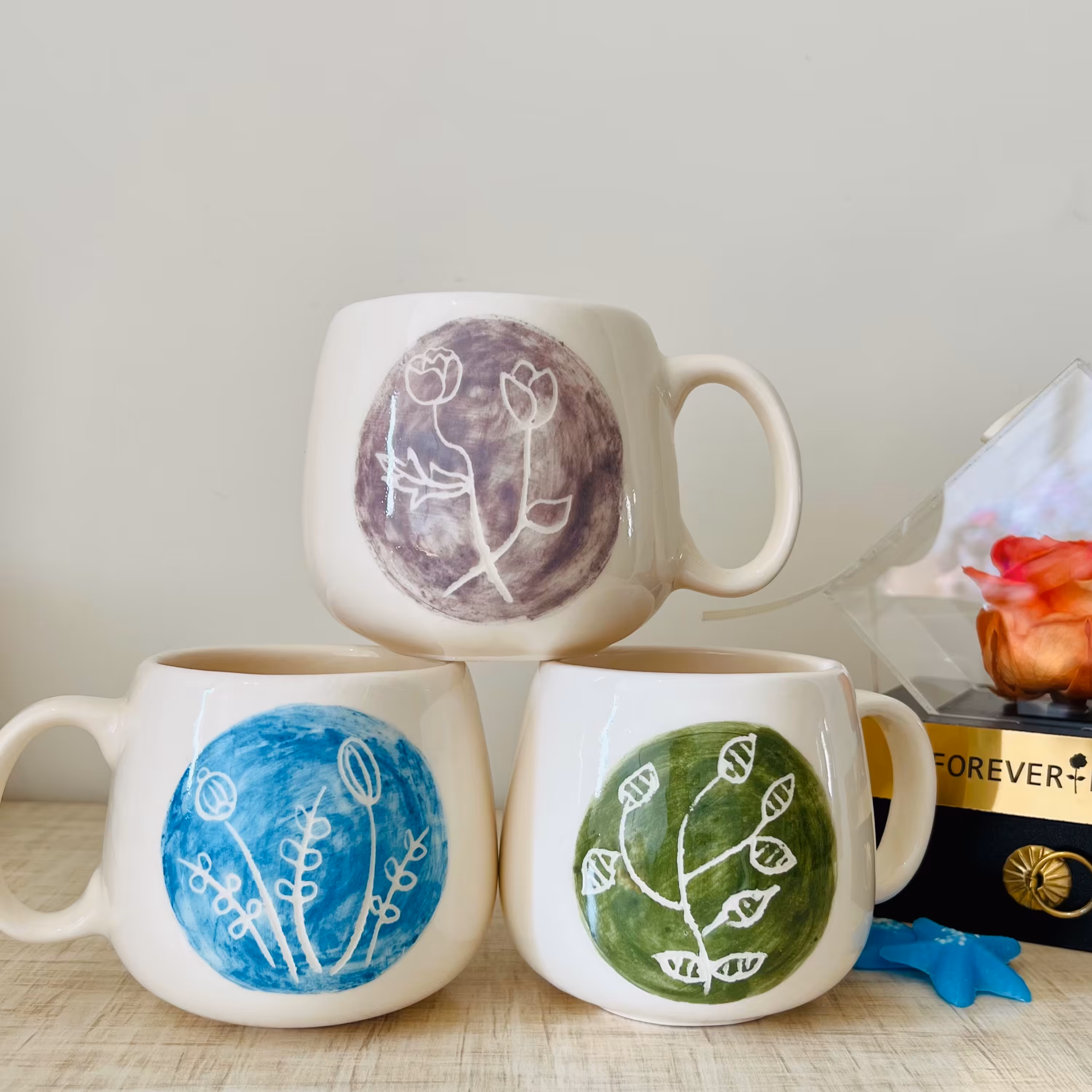 ماگ سرامیکی دستساز هندسی