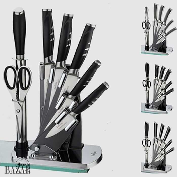 سرویس کارد 8 پارچه آشپزخانه مدل پروانه یونیک 5100