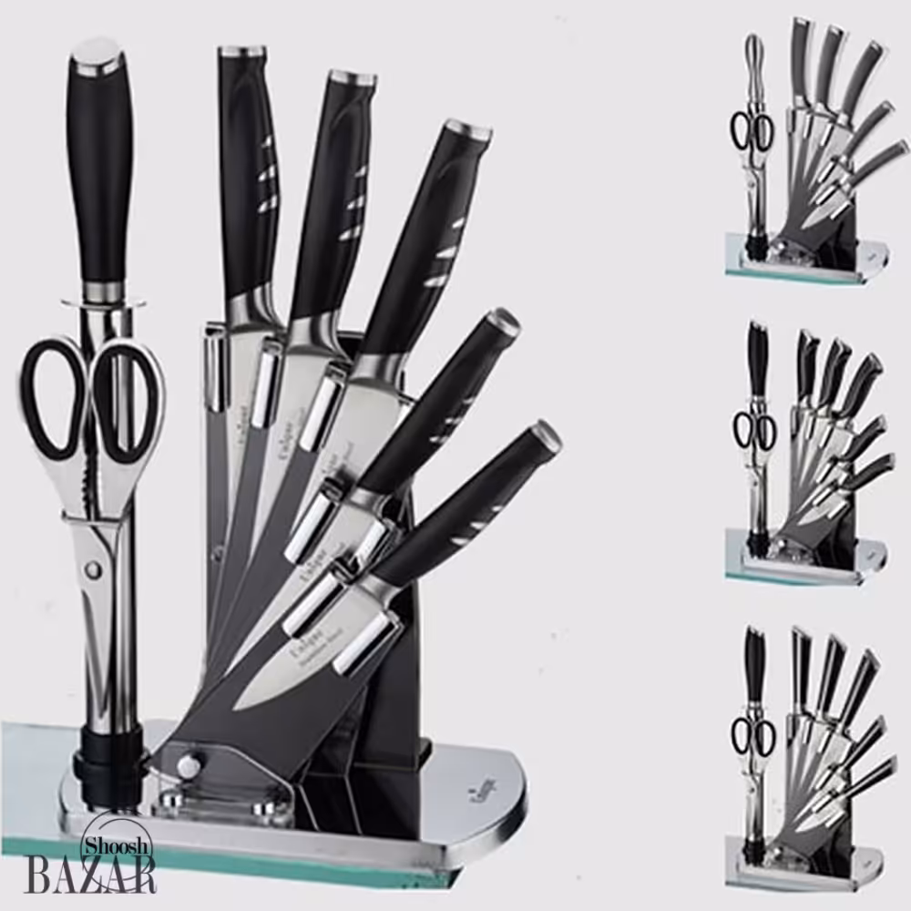 سرویس کارد 8 پارچه آشپزخانه مدل پروانه یونیک 5100