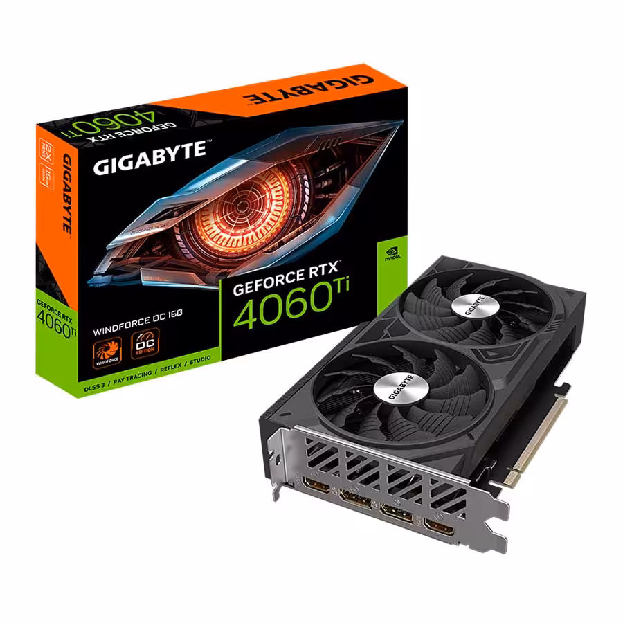 کارت گرافیک گیگابایت GeForce RTX 4060 TI WINDFORCE OC 16GB