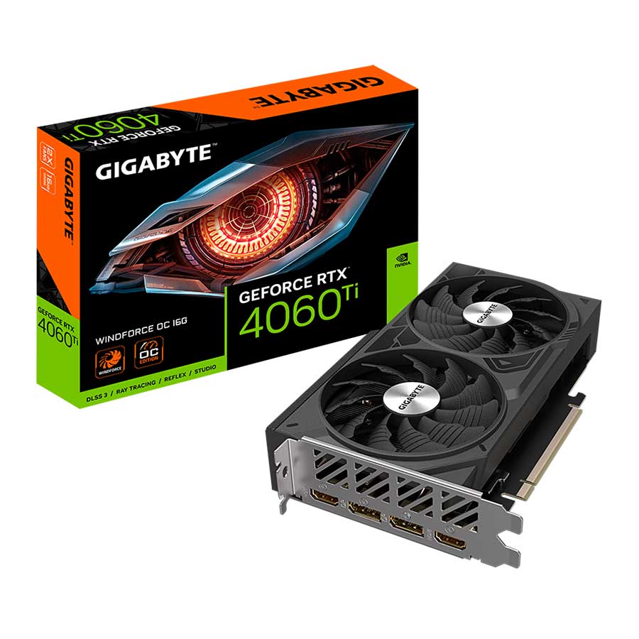 کارت گرافیک گیگابایت GeForce RTX 4060 TI WINDFORCE OC 16GB