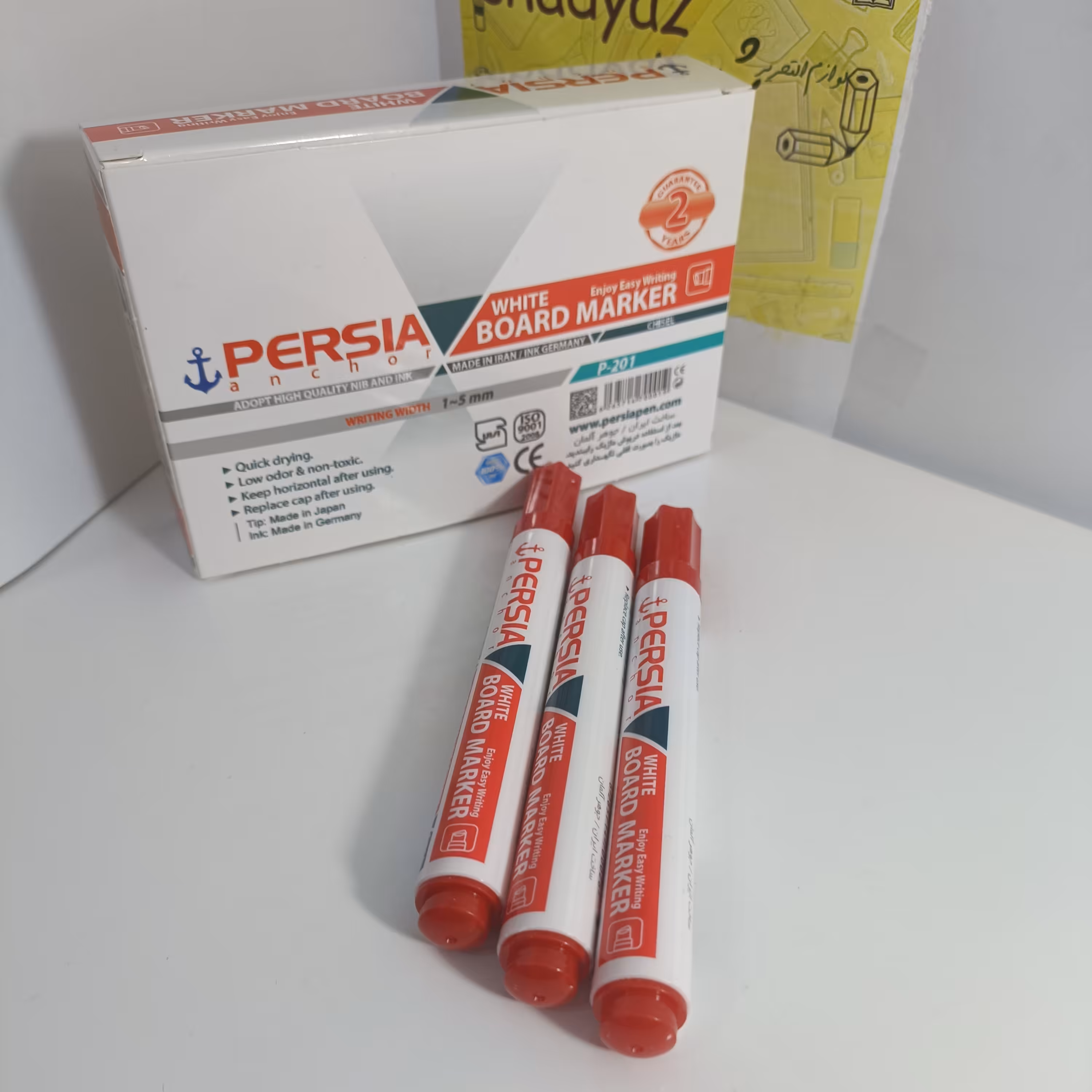 ماژیک وایت برد پرشیا وایت برد ماژیک قرمز