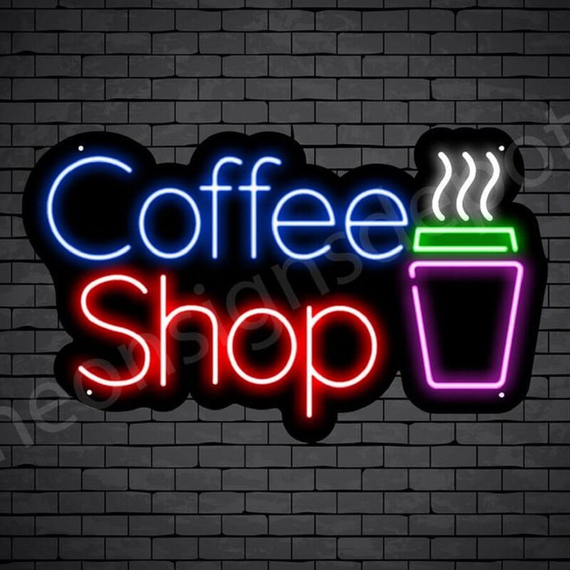 تابلو نئون فلکسی کافی شاپ، نئون پلکسی coffee shop