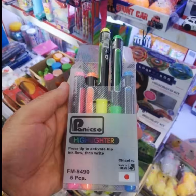 بسته 5عددی ماژیک هایلایتر مایع(علامت زن) پیکاسو مارک معتبر و عالی