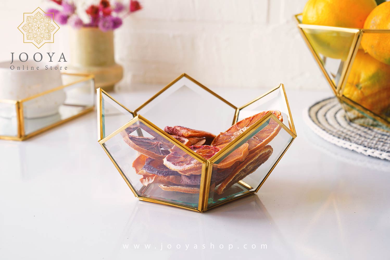 ظرف پذیرایی تاج 2 تراش خورده