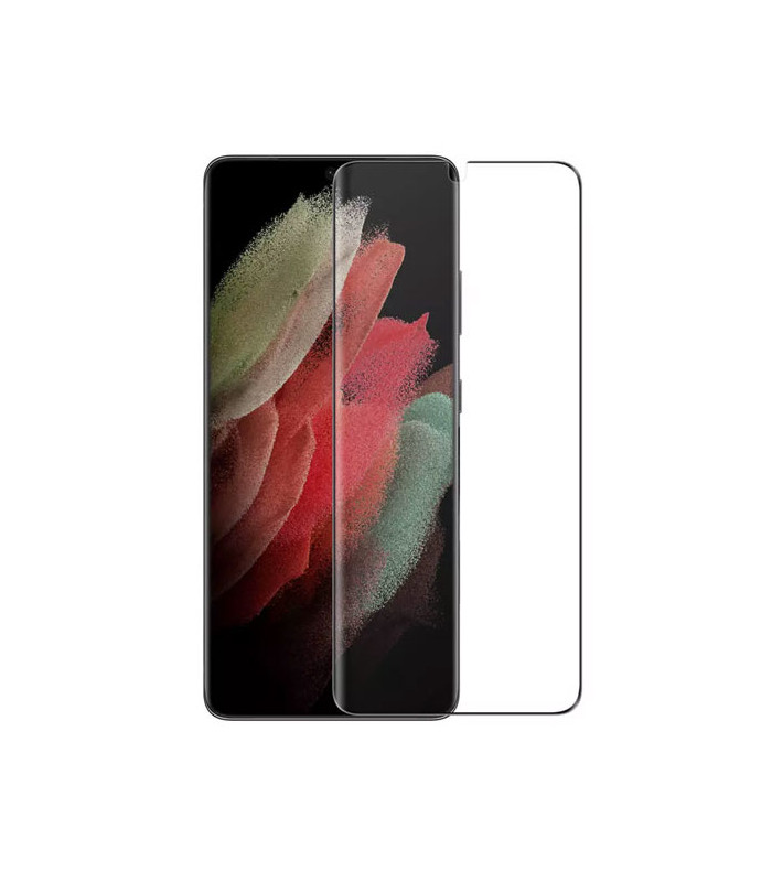 پک دوتایی محافظ صفحه خمیده تمام صفحه نیلکین Impact Film مناسب برای گوشی Samsung Galaxy S21 Ultra
