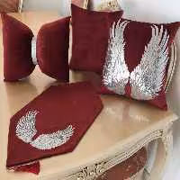 کاورکوسن بال فرشته مجموعه 3 عددی به همراه رانر 40در90