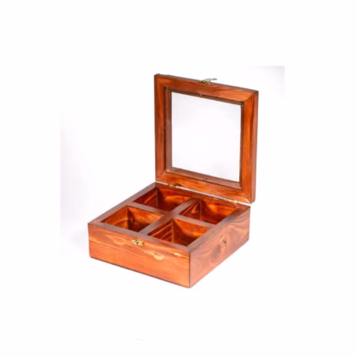 جعبه تی بگ پذیرایی چوبی