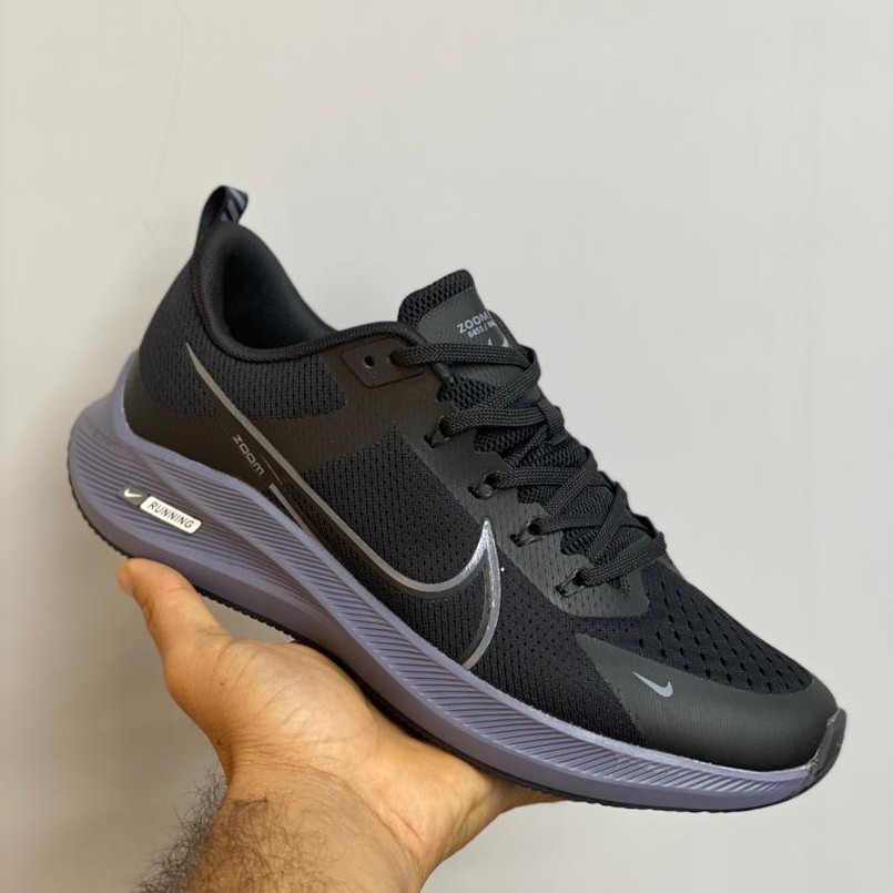 849 کفش ورزشی نایک مردانه مشکی طوسی کتانی nike