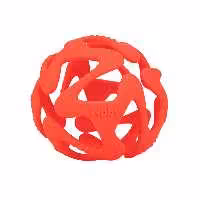 دندانگیر تمام سیلیکونی 3  ماه نابی NUBY طرح توپ قرمز