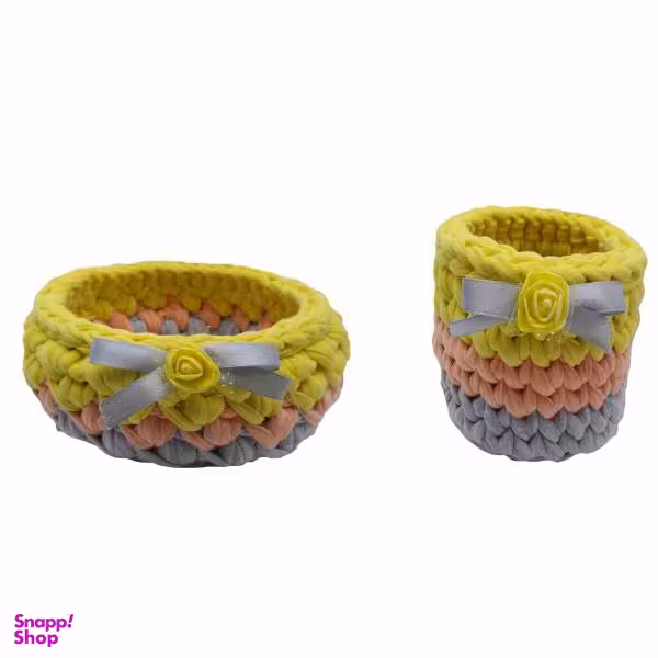 سبد قلاب بافی تریکو کد 415 مجموعه دوعددی