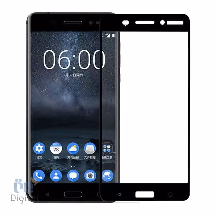 محافظ صفحه نمایش مدل Full Cover Tempered Glass مناسب برای گوشی نوکیا مدل 6.1