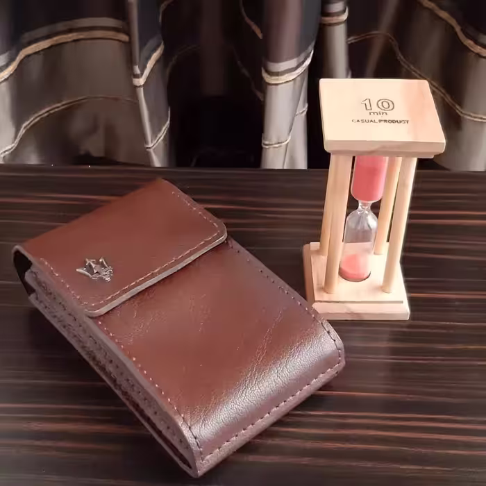 کیف موبایل کمری چرم طبیعی دست دوز