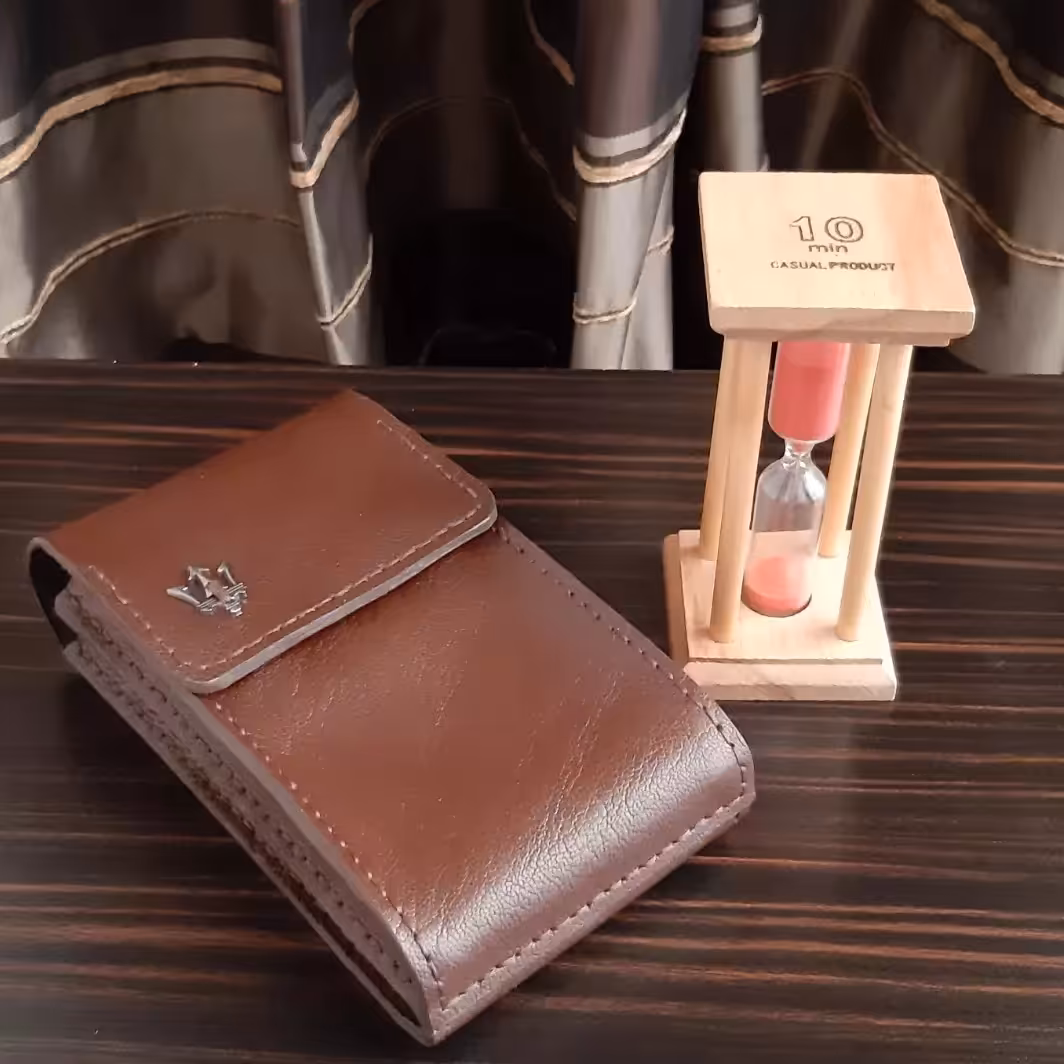 کیف موبایل کمری چرم طبیعی دست دوز