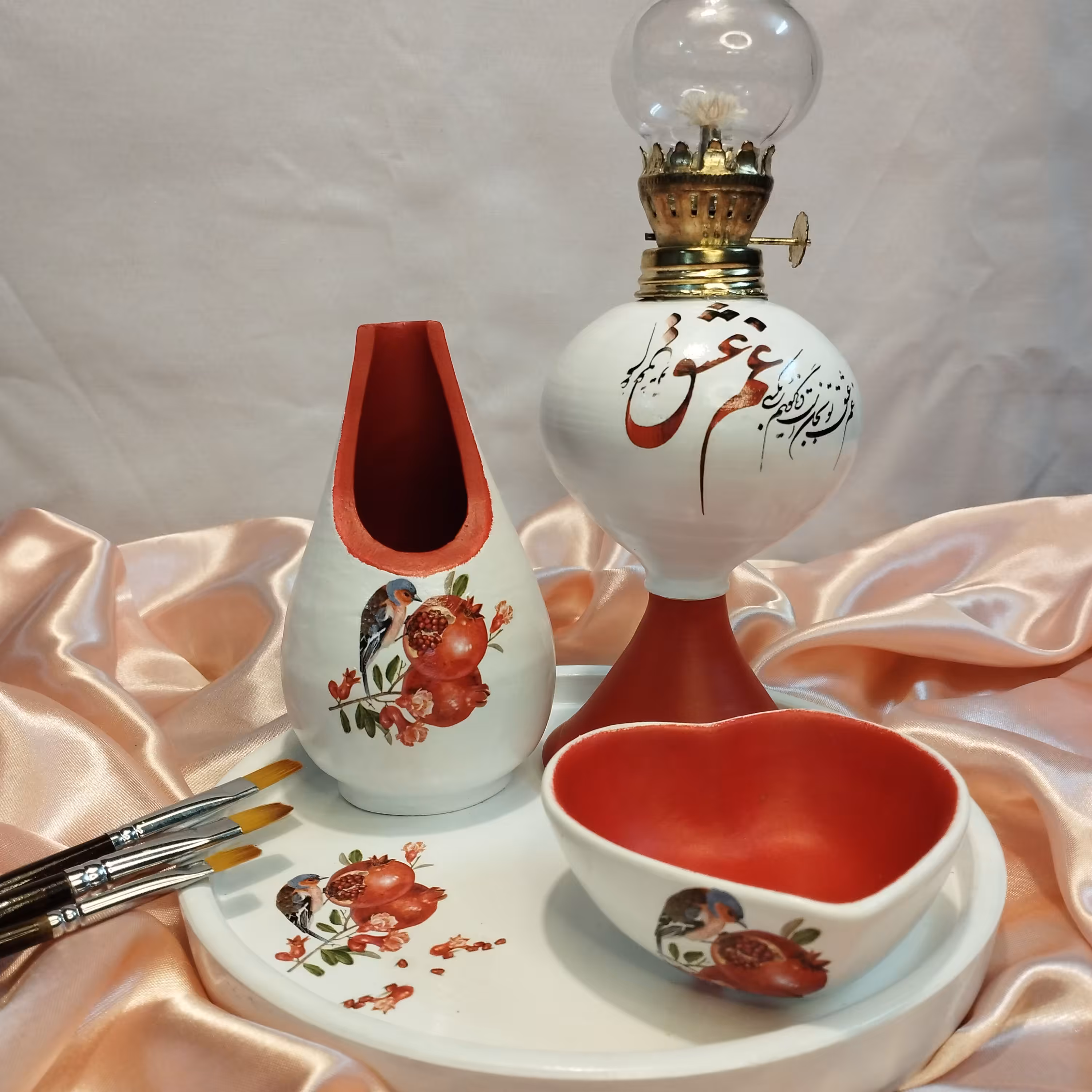 جاشمعی سفالی ویژه یلدا