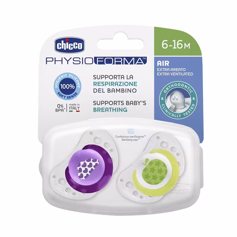 پستانک ارتودنسی 16-6 ماه فیزیوفرما ایر PhysioForma Air چیکو Chicco