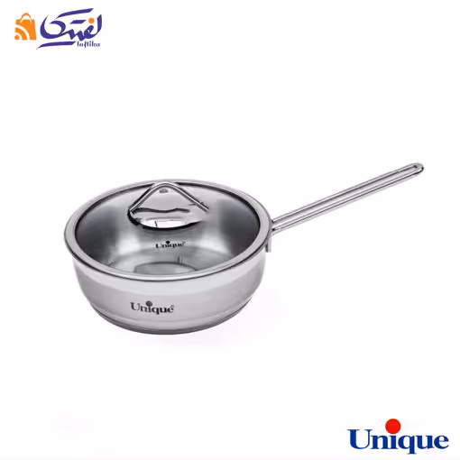 تابه استیل تک دسته یونیک سایز 20 UN-9941 درب دار